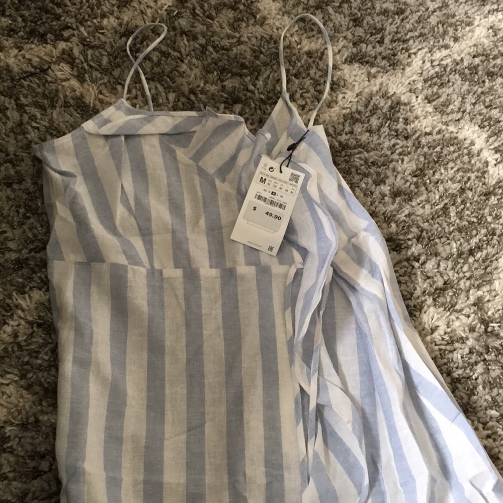 Summer slip dress linen zara midi